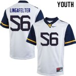 Youth West Virginia Mountaineers NCAA #56 Grant Lingafelter White Authentic Nike Stitched College Football Jersey IV15A87OK